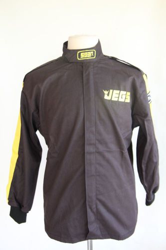 Jegs thin black fire retardant racing jacket mens size small