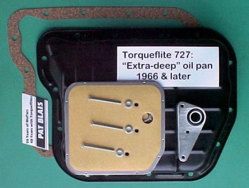 Torqueflite 727 stamped steel extra-deep oil pan kit 1966+ car &amp; truck - new kit