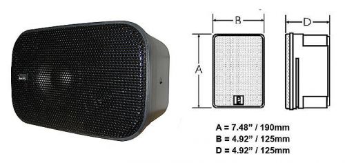 Poly-planar #ma800b - compact box speaker - pair - black