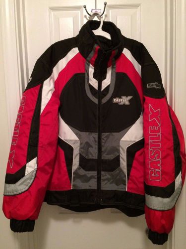Castle x snowmobile jacket men&#039;s medium racewear rider coat nice condition!