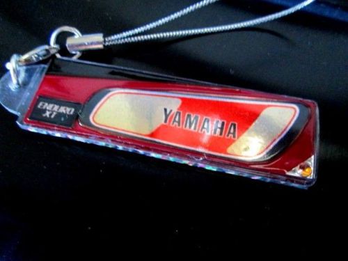 Yamaha　xt500　motif key carrying strap and key ring.