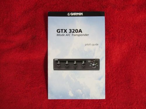 Garmin gtx320a mode a/c transponder pilots guide