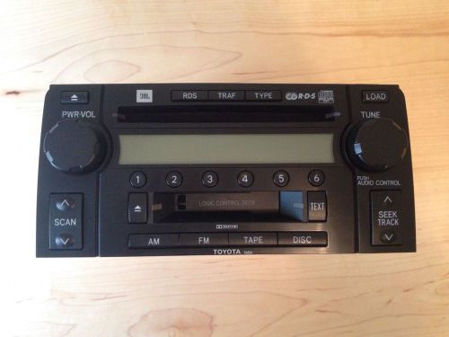 Toyota 4runner 03 05 05 jbl am fm radio 6cd changer tape cassette 86120-35201