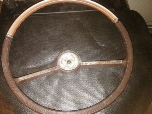 Rambler amc brown and brown steering wheel