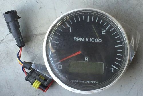 Volvo penta evc 3000 rpm tachometer # 874903 black