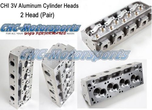 Sb ford 302 351 chi 3v cleveland aluminum cylinder heads 185cc 67cc sbf3v185b-67