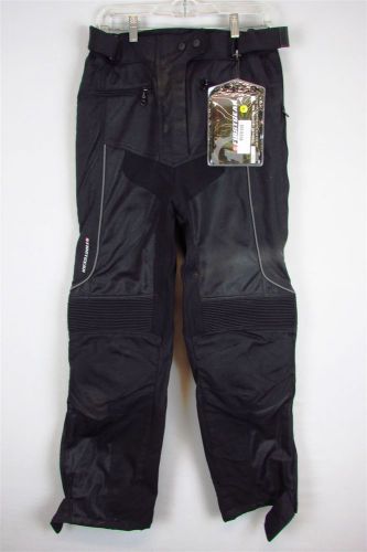 First gear women&#039;s textile motorcycle pants black size 8