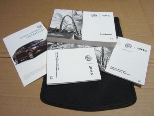 2015 buick lacrosse owners manual with navigation / infotainment  (oem)- j2893