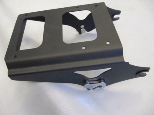 Black detachable two-up tour pak pack mounting rack - 2009-2013 harley touring