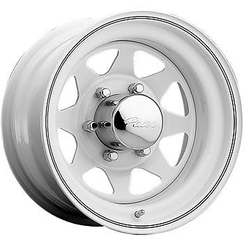 310w-6860 16.5x8.25 6x5.5 (6x139.7) wheels rims white -16 offset alloy 8 spoke
