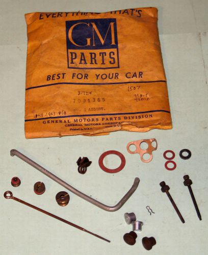 1949-1953 pontiac chieftain catalina nos carburetor partial kit 7001365