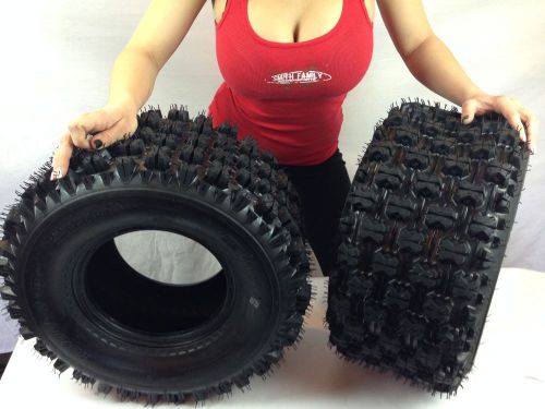 No reserve rear tire set  (2x) 4ply 20x10-9 quadboss  sport atv tires 20 10 9