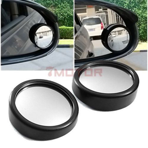 2pcs black car side rearview convex round spot blind mirror for toyota camry 7m