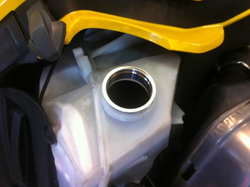 Oil tank reservoir sleeve for skidoo xp,rev,zx,ck,f and s chassis