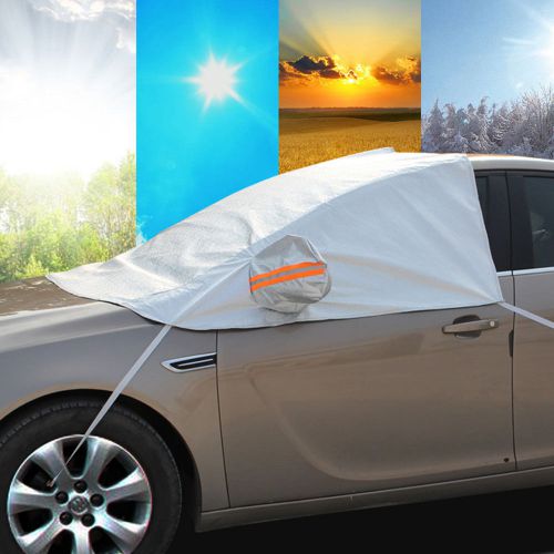 Car vehicle front windscreen screen cover for snow ice sun shade shield tarp