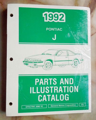 1992 pontiac sunbird parts &amp; illustration catalog (unopened)