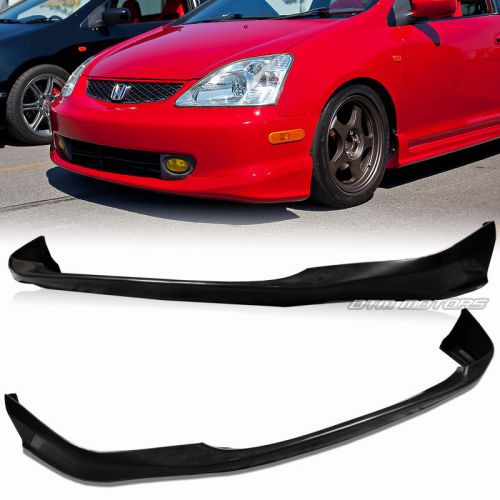Type-r style polyurethane front lower bumper lip for 02-05 honda civic ep3 si