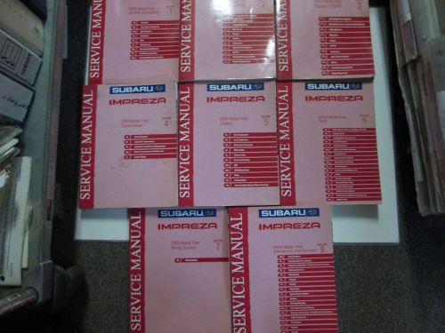 2003 subaru impreza 8 volume service repair shop manual set factory oem books 03