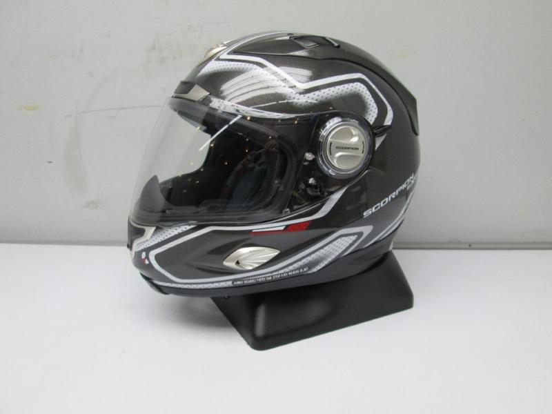 Scorpion exo-1000 apollo dark silver motorcycle helmet sm