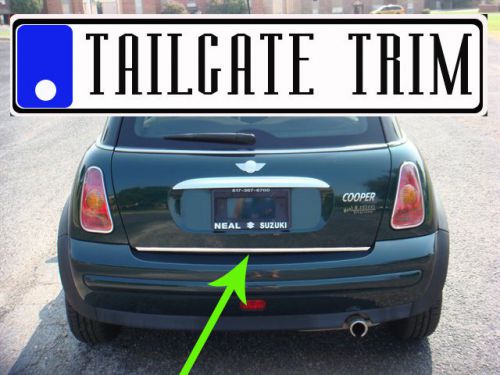Chrome tailgate trunk molding trim - min01