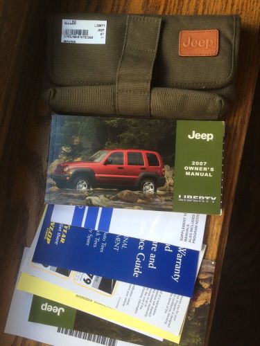 2007 jeep liberty oem owners manual and pouch
