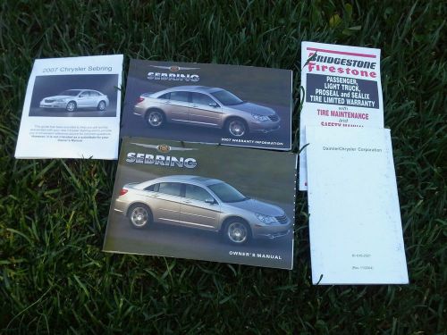 2007 chrysler sebring owner manual
