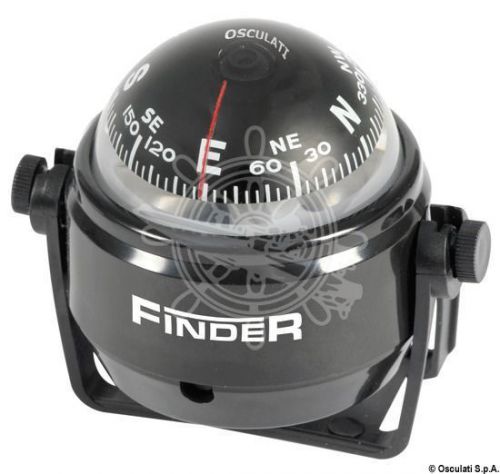 Finder boat marine compass 2&#034; 5/8 50mm black bracket mount