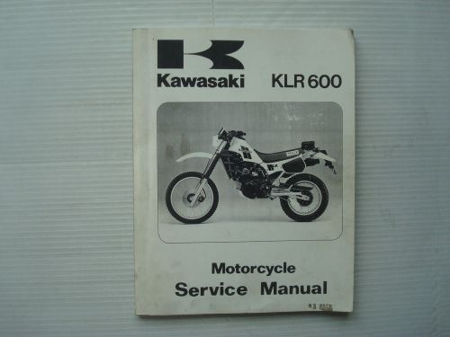 1984 kawasaki klr600 motorcycle service manual
