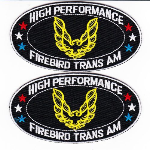 2 firebird trans am sew/iron on patch emblem badge embroidered car