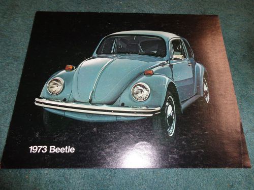 1973 volkswagen / vw beetle (bug) sales brochure /original showroom flyer