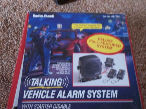 Radio shack talking voice vehicle alarm system cat #49-741