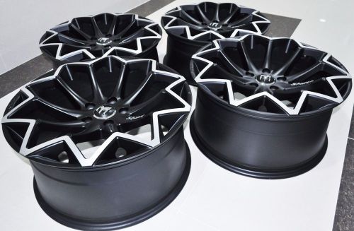 20&#034; m-design spider black wheels rims fits kia lexus lincoln mazda mitsubishi 1