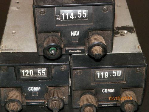 Bendix rt221 &amp; rn-222b nav &amp; comm p/n 4000195-2102 w/ connector