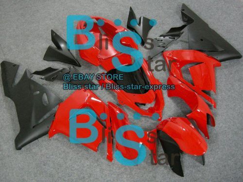 Red black injection fairing plastic kit kawasaki zx-10r 2004-2005 016 a1