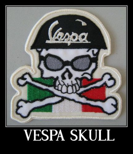 Luxury   patch vespa skull embroidered