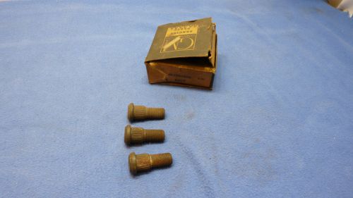 Oldsmobile 1941-1962 right hand thread wheel studs lugs lot of 3 nos gm 1462678