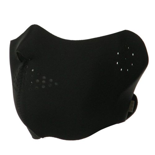 Half cover face mask - black one size broadway