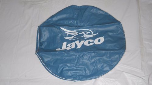 Rv/camper jayco name + jayco bird logo 30&#034; dia. blue spare tire cover