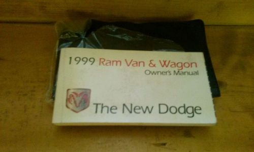 Dodge ram van owners manual w/ case 1999