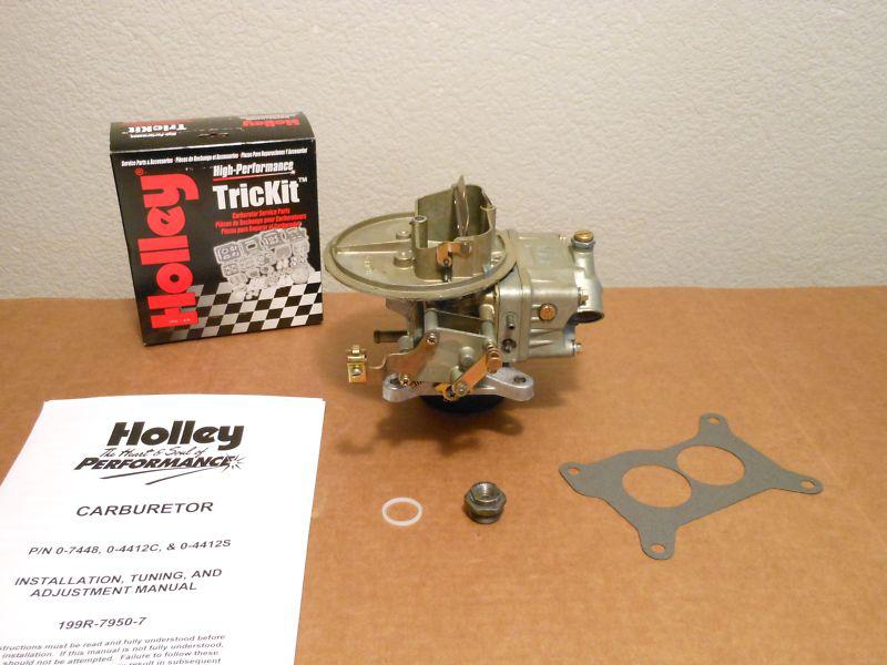 Rebuilt! holley 7448-1 350cfm hp 2bbl hp carb chevy ford dodge gmc imca wisota