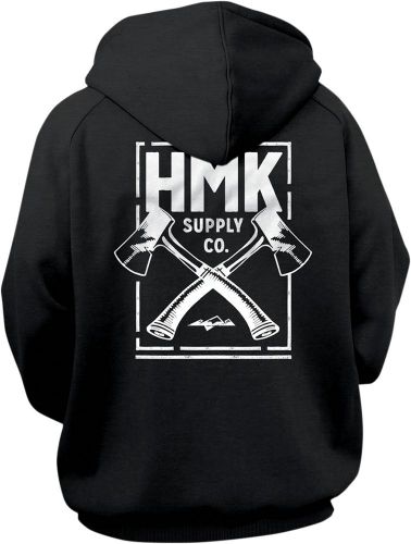 Hmk cross pullover hoodie - black