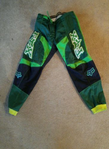 Fox racing pants 36 360 moto cross dirt bike green used