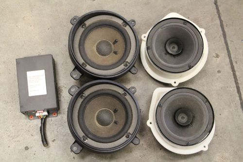 04-06 gto speakers w/ sub woofer amplifier 2-30 watt 2-50 watt used oem gm (5pc)