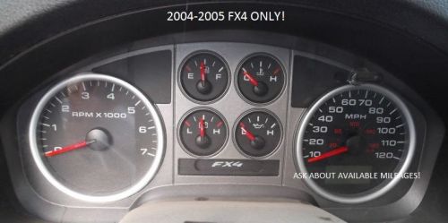 04-05 ford f150 fx4 instrument gauge cluster speedometer tach speedo *pick miles