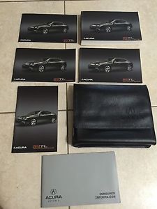 2012 acura tl complete owners manual set case 7pc