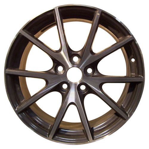 65847 oem reconditioned wheel 18 x 8; dark charcoal with a machined face