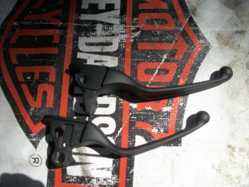 Harley street glide/touring brake/clutch levers,touring 08-present-matte black