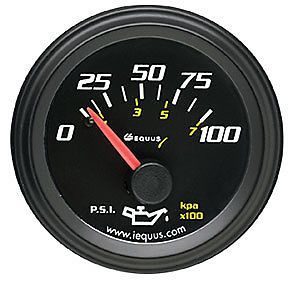 Equus 6234 oil pressure 2&#034; diameter 0-100 psi