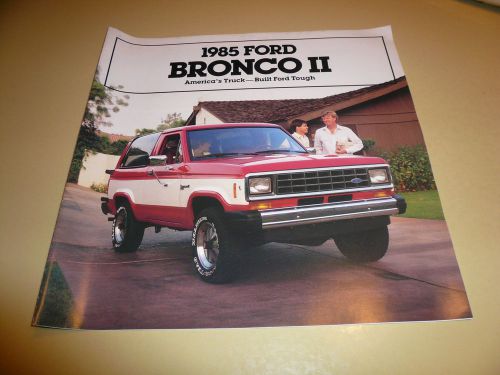 1985 ford bronco ii sales brochure vintage