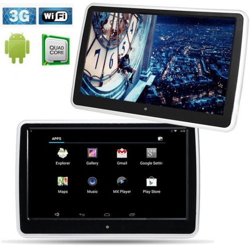 10.1&#034; hd digital android 4.4 touch car headrest monitor player usb/gps pc tablet